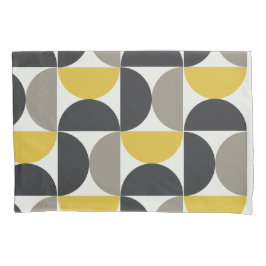 Funda De Cojín Gunmetal turco moderno de mediados del siglo