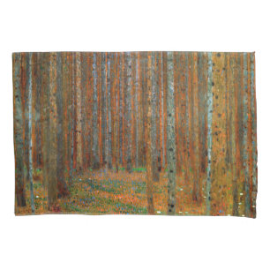 Funda De Cojín Gustav Klimt - Bosque Pino de Tannenwald