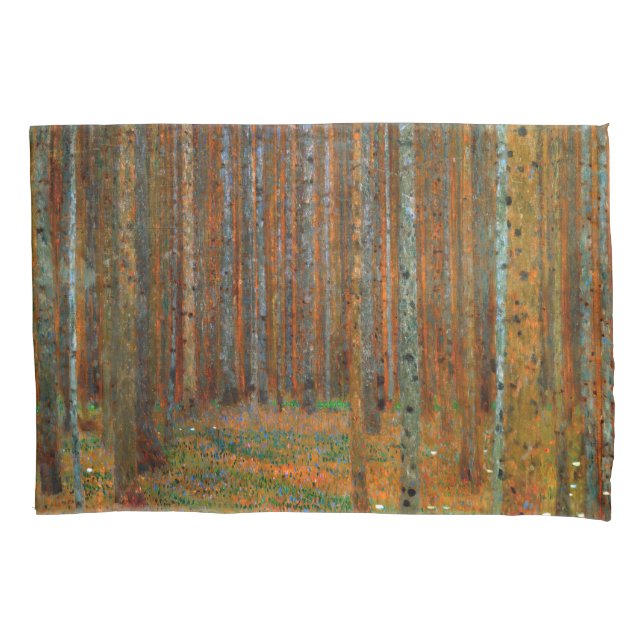 Funda De Cojín Gustav Klimt - Bosque Pino de Tannenwald (Anverso)