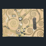 Funda De Cojín Gustav Klimt - El árbol de la vida, la frisa de es<br><div class="desc">El árbol de la vida,  Stoclet Frieze,  parte central del panel izquierdo - Gustav Klimt,  Cardboard,  1909</div>
