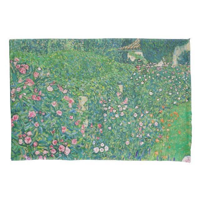 Funda De Cojín Gustav Klimt - Paisaje de los jardines italianos (Anverso)