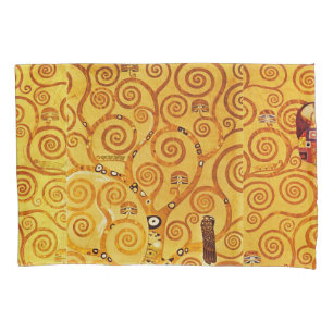 Funda De Cojín Gustav Klimt Tree of Life: Simbolista Art Nouveau