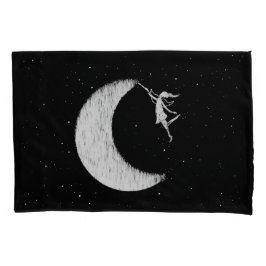 Funda De Cojín Hada del arte: Pinte la luna