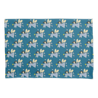 Funda De Cojín Hadas Angelicales Azules Para Niños
