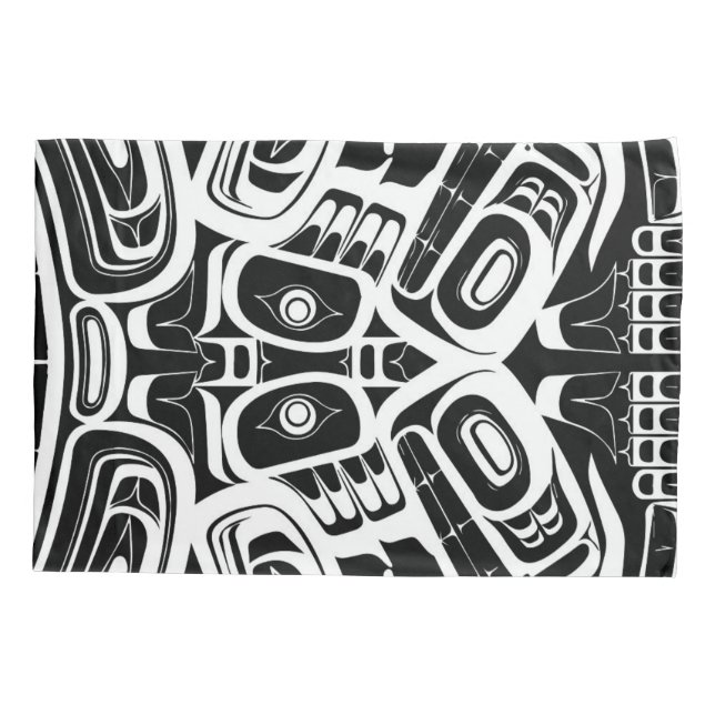 Funda De Cojín Haida Eagle Thunderbird Columbia Noroeste (Reverso)