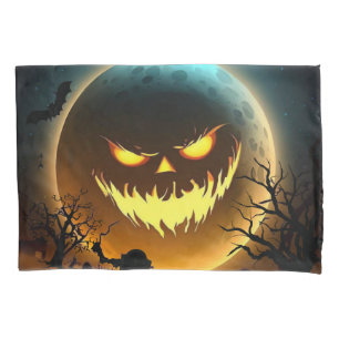 Funda De Cojín Halloween/calabaza/luna/otoño