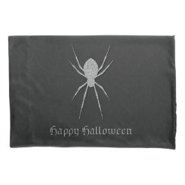 Funda De Cojín Halloween de araña plateada