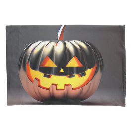 Funda De Cojín Halloween de calabaza brillante