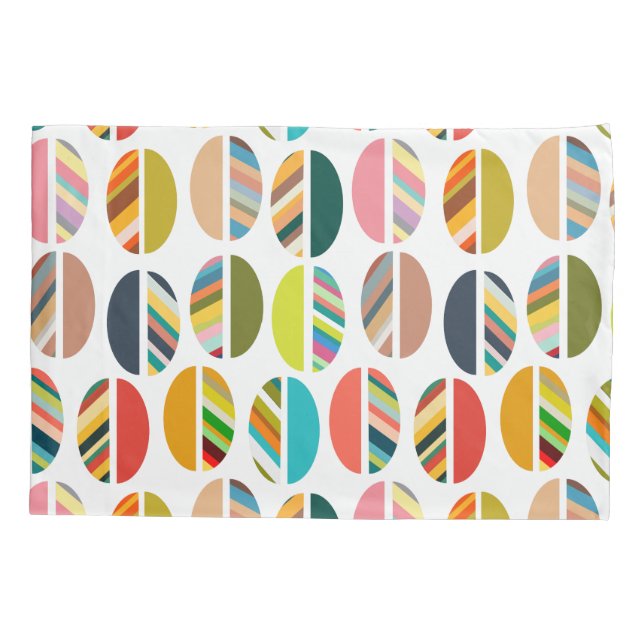 Funda De Cojín Halnos ovalados a rayas (Reverso)