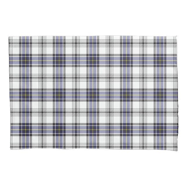 Funda De Cojín Hannay Tartan Plaid Blue Black Pattern (Anverso)