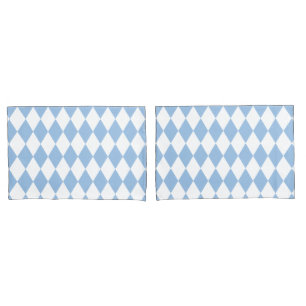 Funda De Cojín Harlequin azul bebé