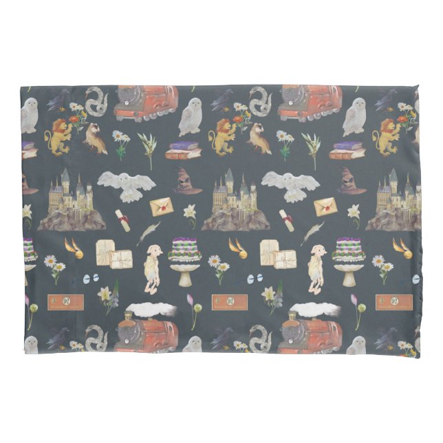 Funda De Cojín HARRY POTTER™ | Patrón de iconos (Anverso)