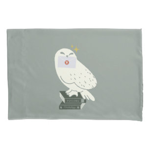 Funda De Cojín Hedwig con carta dibujo caprichoso