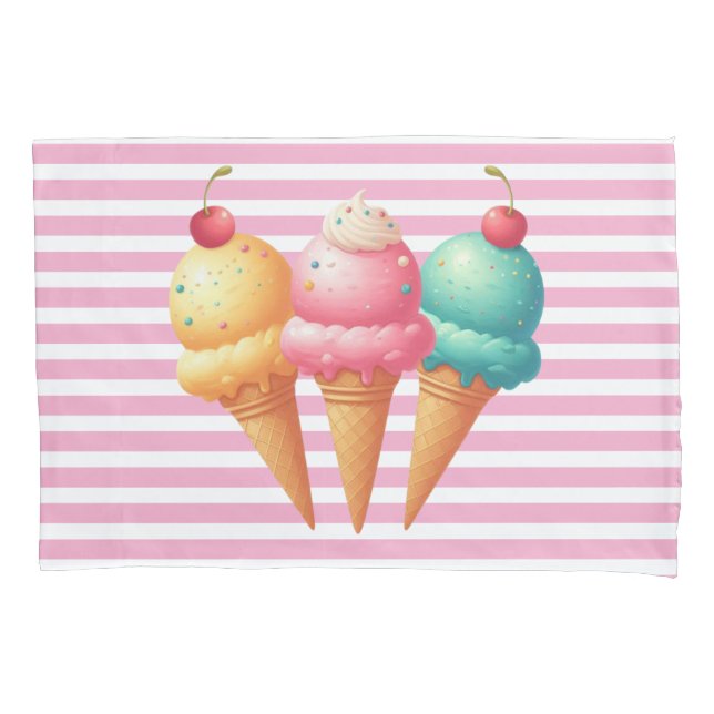 Funda De Cojín Helado colorido (Anverso)