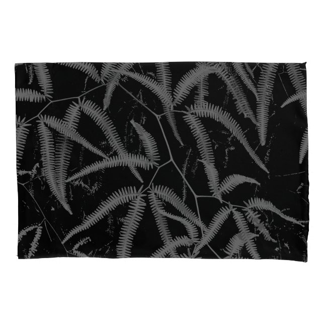 Funda De Cojín Helena gris con fondo negro (Anverso)