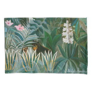 Funda De Cojín Henri Rousseau - La jungla ecuatorial