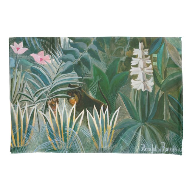 Funda De Cojín Henri Rousseau - La jungla ecuatorial (Anverso)