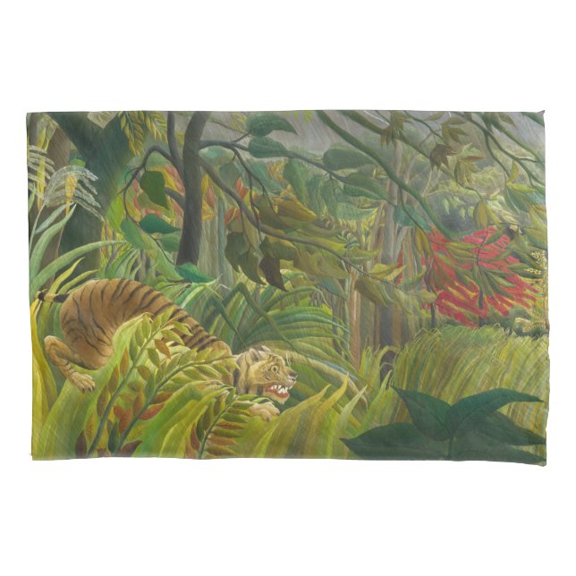 Funda De Cojín Henri Rousseau - ¡Sorprendido! (Anverso)