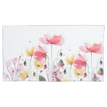 Hermosa acuarela florida naturaleza verde