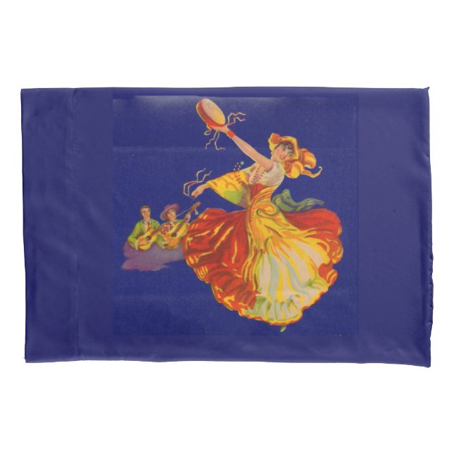 Funda De Cojín hermosa bailarina española (Anverso)