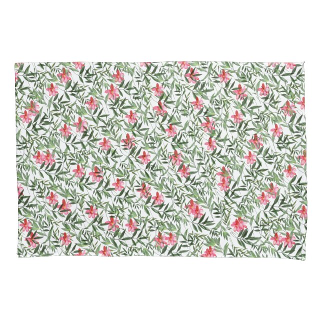 Funda De Cojín Hermosa Flora Rosa (Anverso-izquierdo)