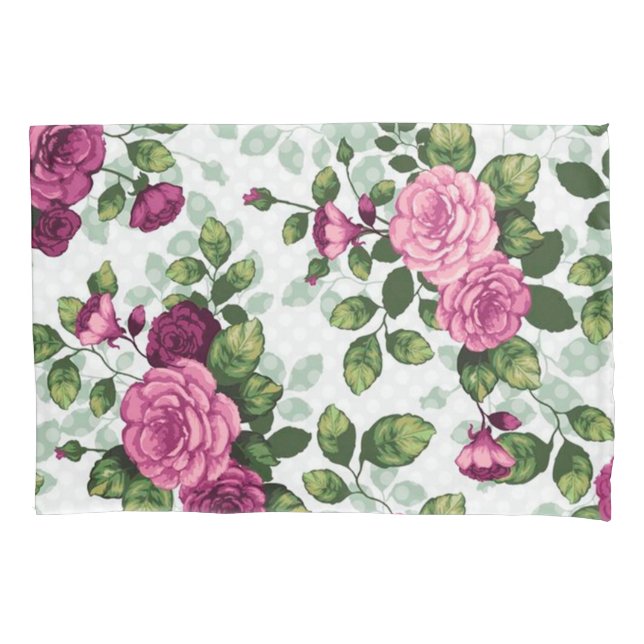 Funda De Cojín Hermosa floral púrpura moderna (Anverso)
