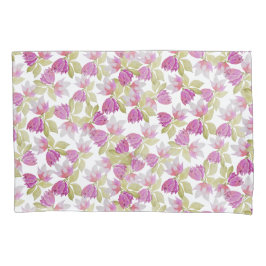 Funda De Cojín Hermosa Magnolia Flor Watercolor Art