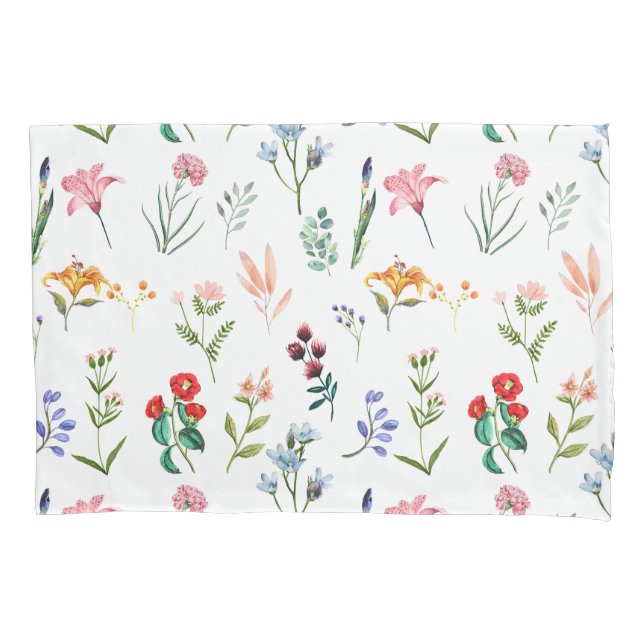 Funda De Cojín Hermosa y elegante floresta silvestre botánica (Anverso)