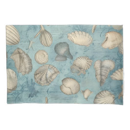 Funda De Cojín Hermosas Agujas Vintage En Azul