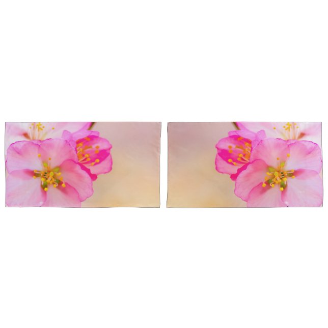Funda De Cojín Hermosas flores de cerezo de Sakura (Anverso - Set)