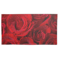 Hermosas Rosas Rojas Con Agua Derramada