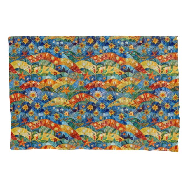 Funda De Cojín Hermoso diseño abstracto colorido Pillowcase (Anverso-izquierdo)