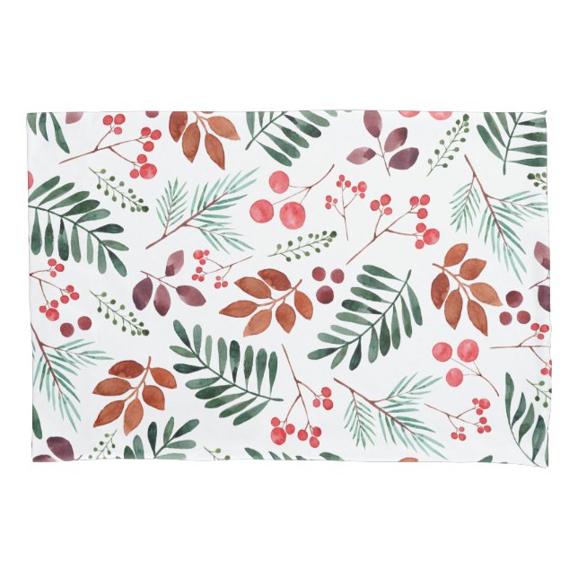 Funda De Cojín Hermoso invierno acuático de Berry and Branches  (Anverso)