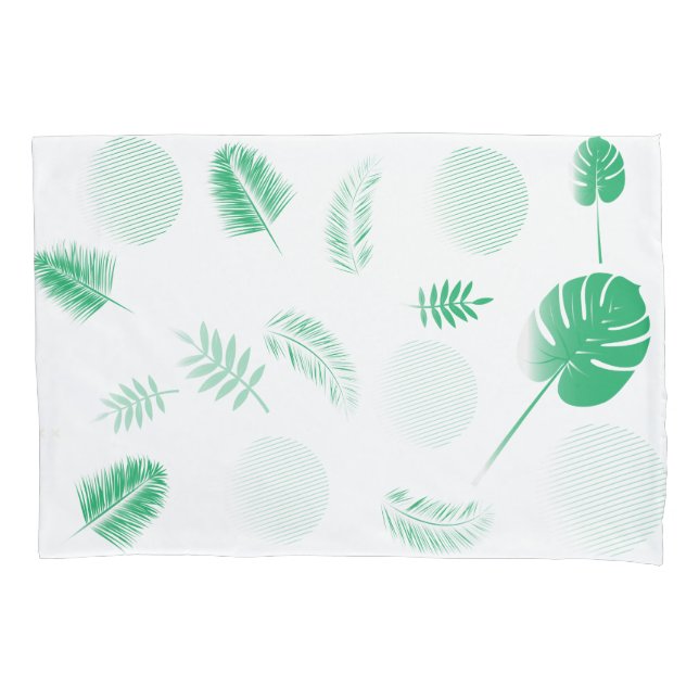 Funda De Cojín Hermoso patrón de hojas (Anverso)