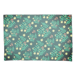 Funda De Cojín Hermoso patrón de hojas verde