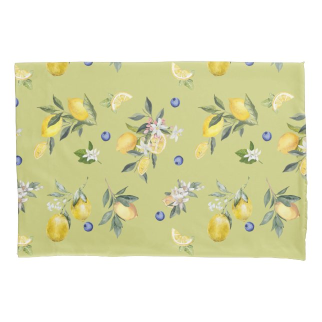 Funda De Cojín Hermoso y Elegante Citrus acuático (Anverso)