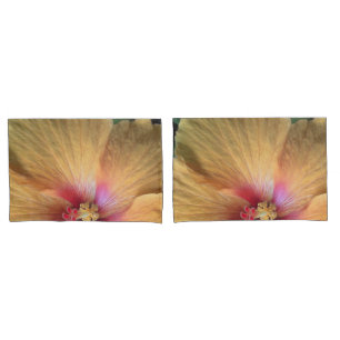 Funda De Cojín Hibisco Naranja Volante