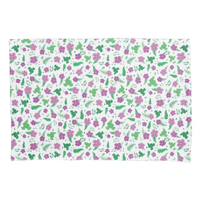 Funda De Cojín Hibiscus púrpura (Anverso)