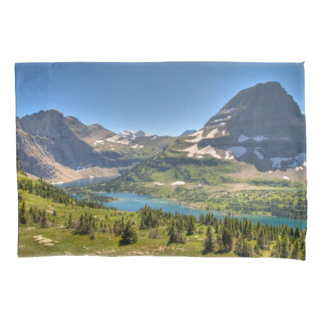 Funda De Cojín Hielo y nieve | Parque nacional Glacier, Montana (Anverso)