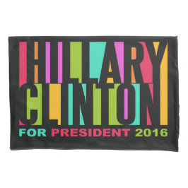 Funda De Cojín Hillary Clinton colorida 2016 cajas de la almohada