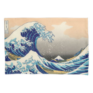 Funda De Cojín Hiroshige La Gran Ola De Kanagawa