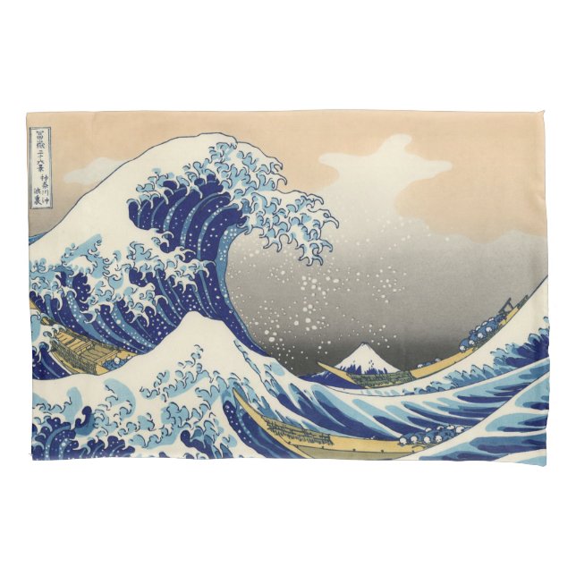 Funda De Cojín Hiroshige La Gran Ola De Kanagawa (Anverso)