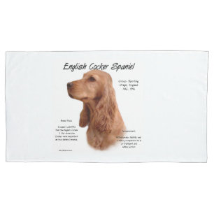 Funda De Cojín Historia española del Cocker inglés rojo