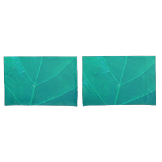 Funda De Cojín Hoja de Aqua