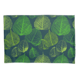 Funda De Cojín Hojas de esqueleto estético biofílicas