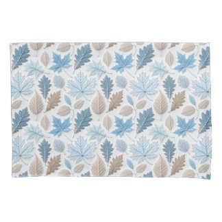 Funda De Cojín hojas de invierno recubiertas de heladas delicadas