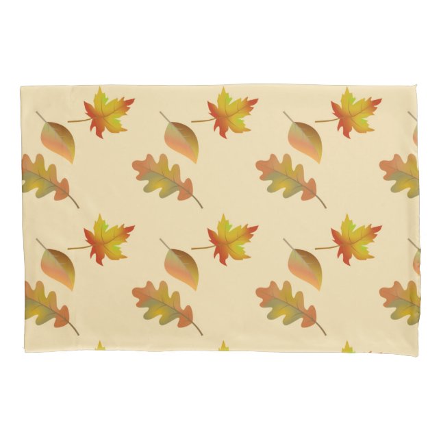 Funda De Cojín Hojas de roble acogedoras de arce de otoño (Anverso-izquierdo)
