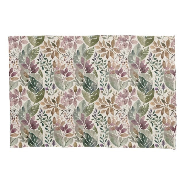 Funda De Cojín Hojas modernistas y huertos de twig (Anverso)