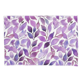 Funda De Cojín Hojas Purpura