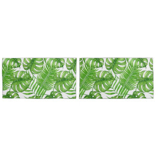 Funda De Cojín Hojas tropicales